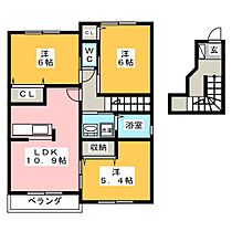 カームリーレジデンスII  ｜ 岐阜県岐阜市長良友瀬（賃貸アパート3LDK・2階・69.55㎡） その2