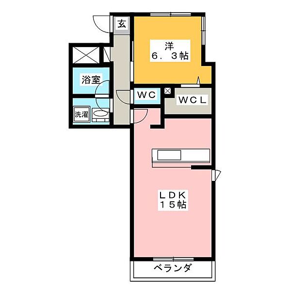 アクア・レガーレステージI ｜岐阜県岐阜市川部２丁目(賃貸マンション1LDK・3階・53.78㎡)の写真 その2