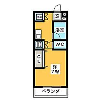 アメリアＬコート  ｜ 岐阜県岐阜市下鵜飼（賃貸マンション1R・3階・23.04㎡） その2