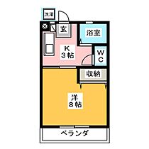 アクティ三田　西棟  ｜ 岐阜県岐阜市三田洞（賃貸マンション1K・2階・22.68㎡） その2