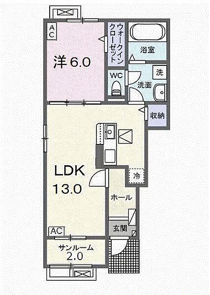 HaLu 101｜岐阜県岐阜市川部６丁目(賃貸アパート1LDK・1階・50.01㎡)の写真 その2