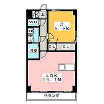 コーポ福香  ｜ 岐阜県岐阜市雄総桜町４丁目（賃貸マンション1LDK・3階・48.60㎡） その2