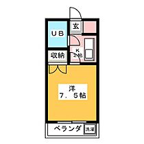 サンライズ松野  ｜ 岐阜県岐阜市則武中４丁目（賃貸マンション1K・1階・19.50㎡） その2