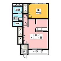 サンコートウイング  ｜ 岐阜県岐阜市木田１丁目（賃貸アパート1LDK・1階・48.79㎡） その2