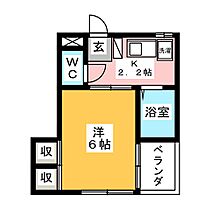 グリーンパーク中村  ｜ 岐阜県岐阜市三田洞東１丁目（賃貸マンション1K・2階・20.24㎡） その2