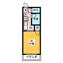 サンフラット  ｜ 岐阜県岐阜市長良校前町５丁目（賃貸アパート1K・2階・19.53㎡） その2