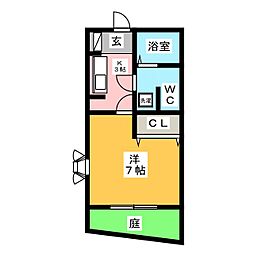 間取図画像 1K