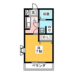 間取図画像 1K