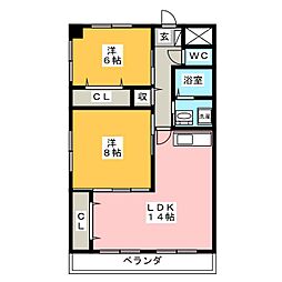 間取図画像 2LDK
