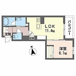 間取図画像 1LDK