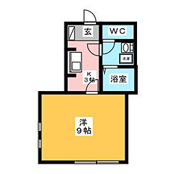 間取図画像 1K