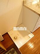 室内洗濯機置き場で冬場の洗濯もあたたかいです。