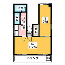 メゾンツルマイ  ｜ 岐阜県岐阜市鶴舞町２丁目（賃貸マンション2K・5階・37.90㎡） その2