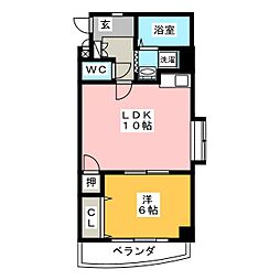 アネックス2 1LDKの間取図画像