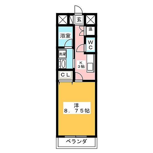 キャッスルヒルズ柳ヶ瀬 ｜岐阜県岐阜市神田町３丁目(賃貸マンション1K・8階・29.26㎡)の写真 その2