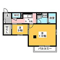 プラティーク安良田  ｜ 岐阜県岐阜市安良田町３丁目（賃貸アパート2K・1階・40.35㎡） その2