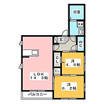 グランヴィア金町II  ｜ 岐阜県岐阜市高野町４丁目11-4（賃貸アパート2LDK・3階・57.32㎡） その2