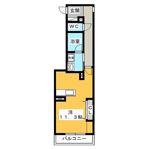 リオリエント高森 ｜岐阜県岐阜市高森町１丁目(賃貸マンション1R・3階・35.89㎡)の写真 その2