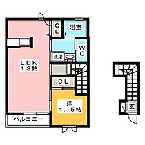 ルーチェＡ  ｜ 岐阜県岐阜市細畑６丁目（賃貸アパート1LDK・2階・47.60㎡） その2