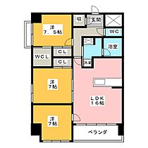 ペリエ　ジュエ  ｜ 岐阜県岐阜市長住町１０丁目（賃貸マンション3LDK・4階・85.09㎡） その2