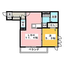 コーラル  ｜ 岐阜県岐阜市加納新柳町（賃貸アパート1LDK・3階・41.19㎡） その2