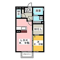 リール琴塚  ｜ 岐阜県岐阜市琴塚４丁目（賃貸アパート1LDK・2階・33.61㎡） その2