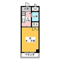 サンガーデン  ｜ 岐阜県岐阜市日野南６丁目（賃貸マンション1K・3階・24.30㎡） その2