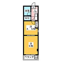 シャトレーゼ  ｜ 岐阜県岐阜市多賀町（賃貸マンション2K・2階・24.43㎡） その2