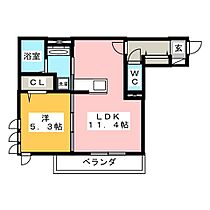 コーラル  ｜ 岐阜県岐阜市加納新柳町（賃貸アパート1LDK・1階・41.19㎡） その2