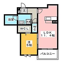 シャーメゾン加納青藤  ｜ 岐阜県岐阜市加納青藤町３丁目（賃貸マンション1LDK・1階・41.95㎡） その2