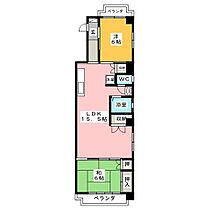 メゾンド新潮  ｜ 岐阜県岐阜市鹿島町２丁目（賃貸マンション2LDK・3階・60.39㎡） その2