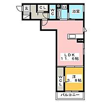 ＰｒｉｍａＭａｉｓｏｎ（プリマメゾン）  ｜ 岐阜県岐阜市加納徳川町（賃貸アパート1LDK・1階・41.17㎡） その2