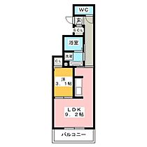 Ｄ－ｒｏｏｍ桜木町  ｜ 岐阜県岐阜市桜木町１丁目（賃貸アパート1LDK・3階・33.67㎡） その2