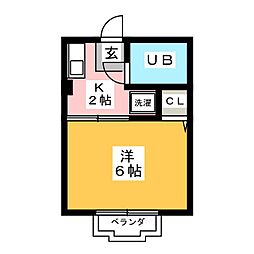 間取図画像 1K