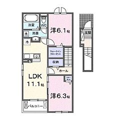 間取図画像 2LDK