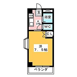 間取図画像 1K