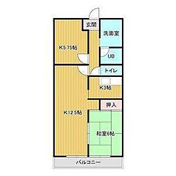 リアライズ竜田町 2LDKの間取図画像