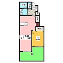 サンシャイン  ｜ 岐阜県大垣市長沢町５丁目（賃貸アパート1LDK・1階・50.05㎡） その2