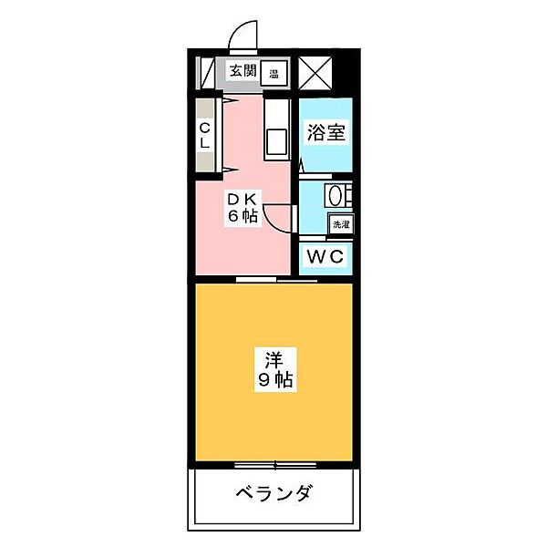 助六ビル ｜岐阜県大垣市高砂町１丁目(賃貸マンション1DK・4階・35.00㎡)の写真 その2