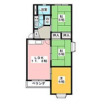 フラッツ　エポック  ｜ 岐阜県大垣市築捨町３丁目（賃貸マンション3LDK・3階・61.50㎡） その2