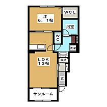 ファースト・ステップB  ｜ 岐阜県大垣市本今３丁目（賃貸アパート1LDK・1階・52.35㎡） その2