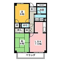 ヴィラグランメール  ｜ 岐阜県大垣市桧町（賃貸マンション2LDK・3階・50.60㎡） その2