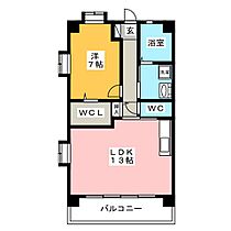 グランホン  ｜ 岐阜県大垣市築捨町５丁目（賃貸マンション1LDK・2階・50.93㎡） その2