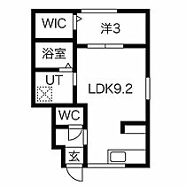 BASE大垣 103 ｜ 岐阜県大垣市割田町523-1（賃貸アパート1LDK・1階・33.39㎡） その2