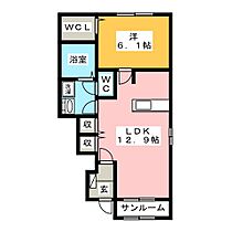 エアハルテンII  ｜ 岐阜県大垣市青柳町３丁目（賃貸アパート1LDK・1階・50.49㎡） その2