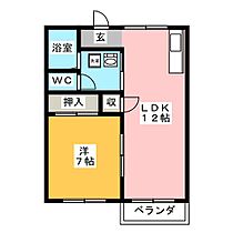 コーポ綾野  ｜ 岐阜県大垣市綾野１丁目（賃貸アパート1LDK・2階・43.06㎡） その2