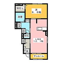 コンフォート長松III  ｜ 岐阜県大垣市長松町（賃貸アパート1LDK・1階・52.38㎡） その2