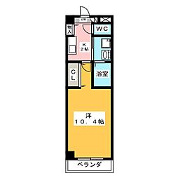 間取図画像 1K