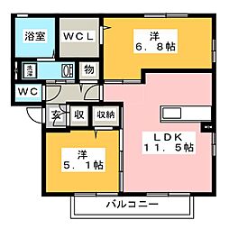 間取図画像 2LDK