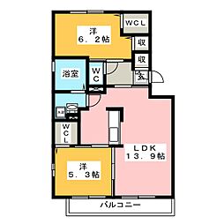 ステージフュー12 2LDKの間取図画像